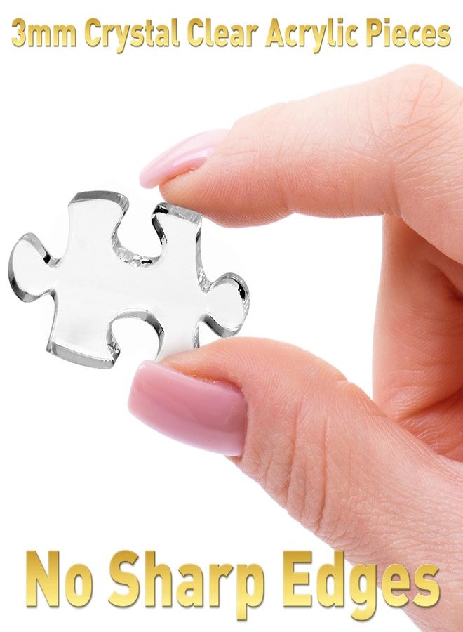 Funwares 100-piece ImPuzzable Clear Puzzle - Insanely Hard Brain Teaser for Adults - Acrylic Jigsaw with False Edges and Fale Corners - Funny White Elephant Gift - Image 3